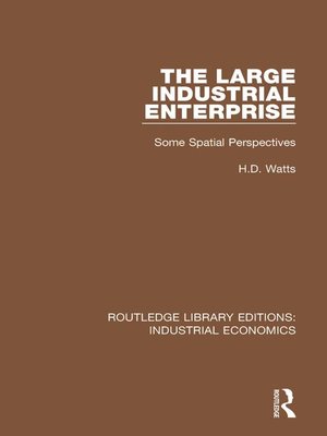 cover image of The Large Industrial Enterprise